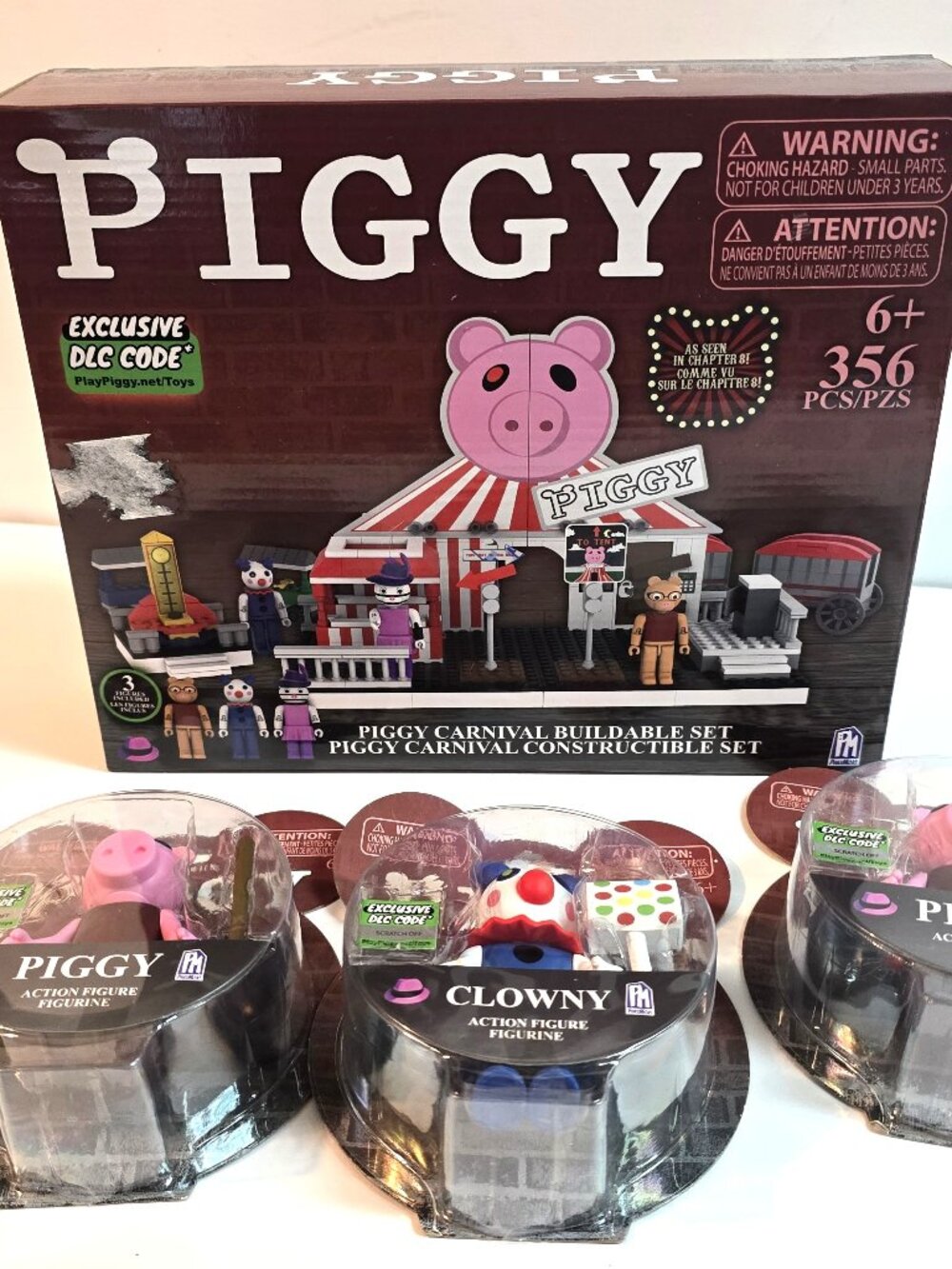 Piggy Roblox Carnival Buildable Building Set w/ Figures & DLC Code 356 P Clowny